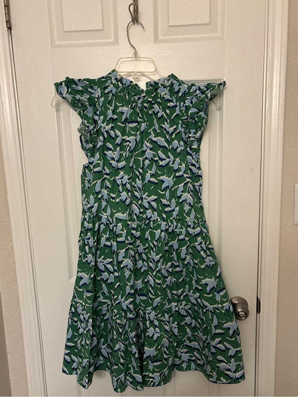 Green Patterned Dress - Size Medium